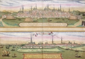 Map of Lubeck and Hamburg, from 
