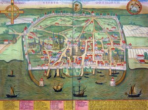 Map of Visby, from 