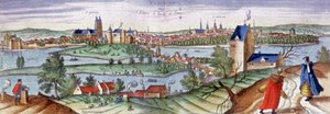 View of Tours, c.1561 by Joris Hoefnagel