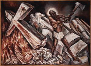 Christ Destroys His Cross by José Clemente Orozco