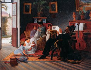 Scene of Adolfo Pinto’s Family by José Ferraz de Almeida Júnior