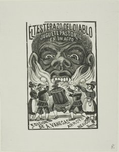 The Devil Butts With His Head by José Guadalupe Posada