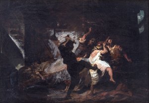 Scene from Don Quixote by Cervantes