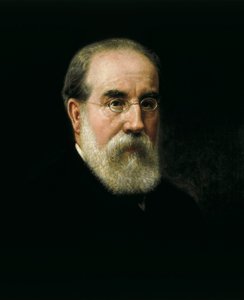 Portrait of Francisco Pi i Margall (1824-1901) Spanish statesman and writer by José Sánchez Pescador