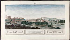 Partial View of the Alhambra from the Castle of Towers Bermejas by José de Hermosilla