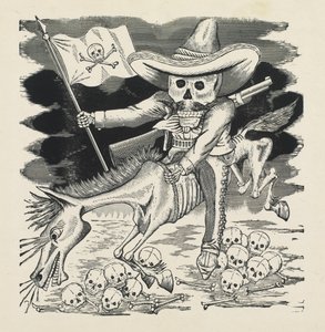 The Great Skull of Emiliano Zapata, c.1911-16, printed 1930 by José Guadalupe Posada
