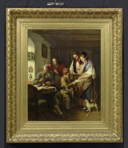 The Lottery Ticket by Josef Danhauser