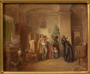 The Angry Creditor by Josef Danhauser