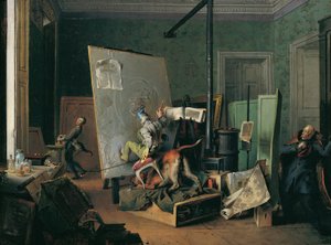 Comic Scene in the Studio