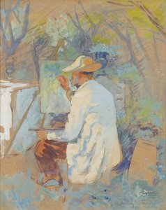 Theodor von Hörmann Painting in Taormina