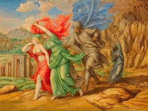 Fleeing Sodom and Gomorrah by Josef Johann Michel