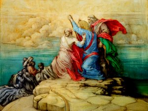 Battle with the Amalekites by Josef Johann Michel
