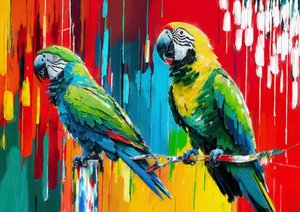 Parrot by Josef Johann Michel