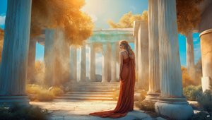 Dreamcore Ancient Greek World 02 by Josef Johann Michel