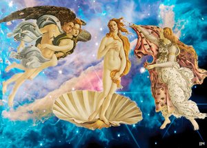 JJM-recreate: Botticelli-S The Birth of Venus + JWST