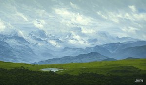JJM Recreates Friedrich-C-D: Drifting Clouds (Alpine Panorama)