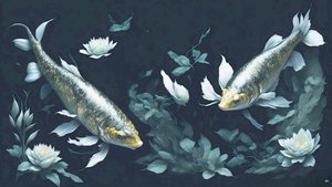 Koi Carp Fish Yellow