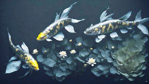 Koi Carp Fish Yellow