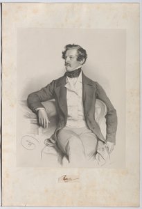 Alexander Freiherr von Bach (1813-1893), Jurist, Politician by Josef Kriehuber