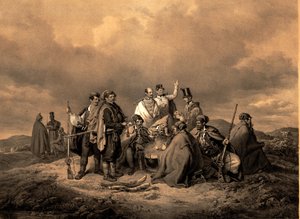 Bivouac Kriehuber Litho by Josef Kriehuber