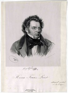 Franz Schubert Lithograph by Josef Kriehuber