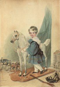 Viktor (?) Prince Odescalchi as a Child by Josef Kriehuber