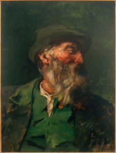 Portrait of a Hunter in Half Profile by Josef Wenglein
