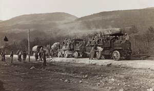 Military vehicles in Hermag