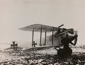 Austrian plane (b/w photo)