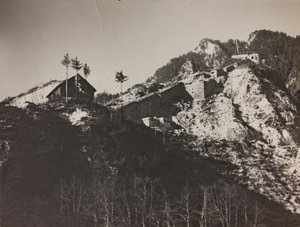 Album: My World War Memories of the South-Western Front in Carinthia, Italy, Trentino-Alto Adige 31/03/1915-12/11/1918: Fort Hensel (b/w photo)