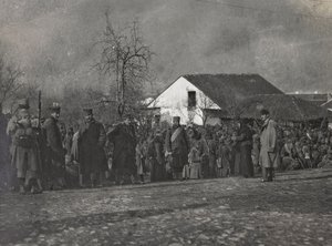 Album: My World War Memories of the South-Western Front in Carinthia, Italy, Trentino-Alto Adige 31/03/1915-12/11/1918: Prisoners (b/w photo)