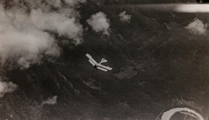 An Austrian Plane Flies Over