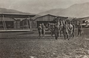 Album: My World War Memories of the South-Western Front in Carinthia, Italy, Trentino-Alto Adige 31/03/1915-12/11/1918: Airfield (b/w photo)