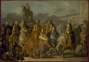 Inauguration of the statue of Louis XV, on the square of the same name, by the body of the City of Paris, June 20