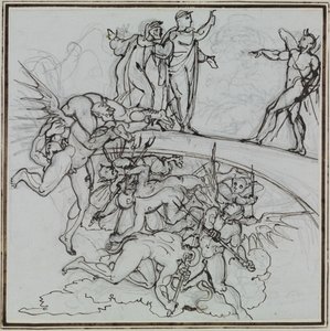 At the pitch lake of the barrators, the councillor of Lucca (Dante