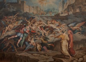 Dante and Virgil in the Second Circle of Hell