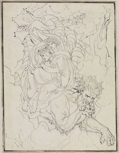 Dante and Virgil on the Back of Geryon (Dante Inferno, Canto 17, V 94) by Joseph Anton Koch