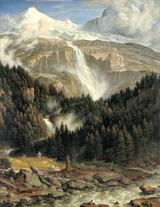 The Schmadribach Waterfall by Joseph Anton Koch