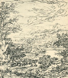 Landscape with Rainbow, Late 18th-Early 19th Century by Joseph Anton Koch