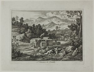 Monastery of San Francesco di Civitella in the Sabine Mountains by Joseph Anton Koch