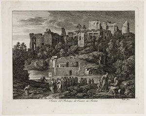 Ruins of the Palace of the Caesars in Rome, plate eight from 