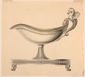Elevation of a Sauce Boat, 1790–1825