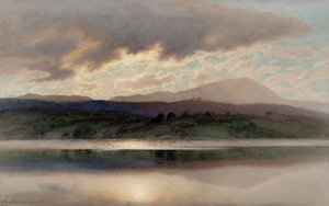 Sunset over Esthwaite Water