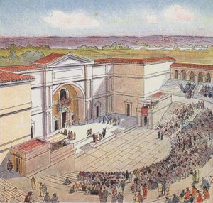The Amphitheatre Built by the Romans in Autun