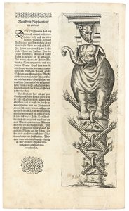 Column with Figure of an Elephant by Joseph Boillot