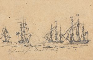 Destined for West Indies: Four Battleships by Joseph Cartwright