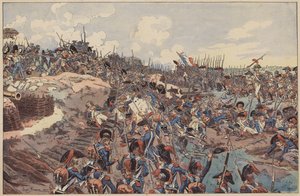 Battle of Jemappes, French Revolutionary Wars, 6 November 1792 by Joseph Charles (after) Beuzon