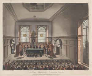 Lottery Drawing, Coopers Hall by Joseph Constantine Stadler