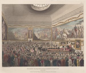 Society for the Encouragement of Arts etc., Adelphi, July 1, 1809 by Joseph Constantine Stadler