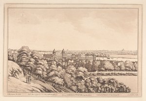 View of Greenwich and Up the River